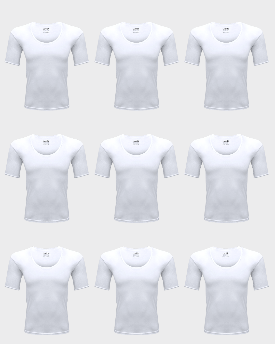 Men's Short Sleeves Vest Pack Of 9 - Lucido LA