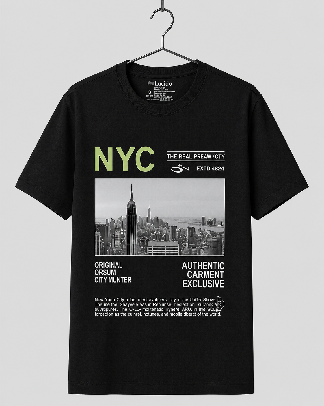 Urban Tee Black NYC Graphic