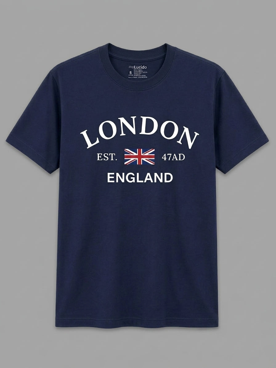 Urban Tee Navy London Graphic