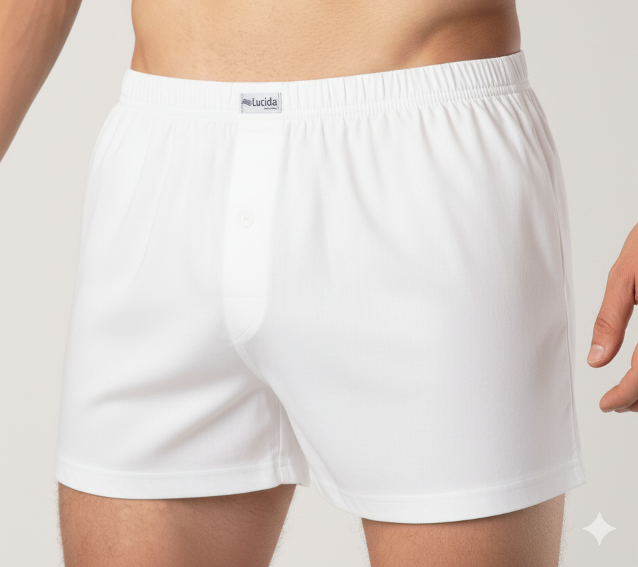 Relaxed Long Boxer White