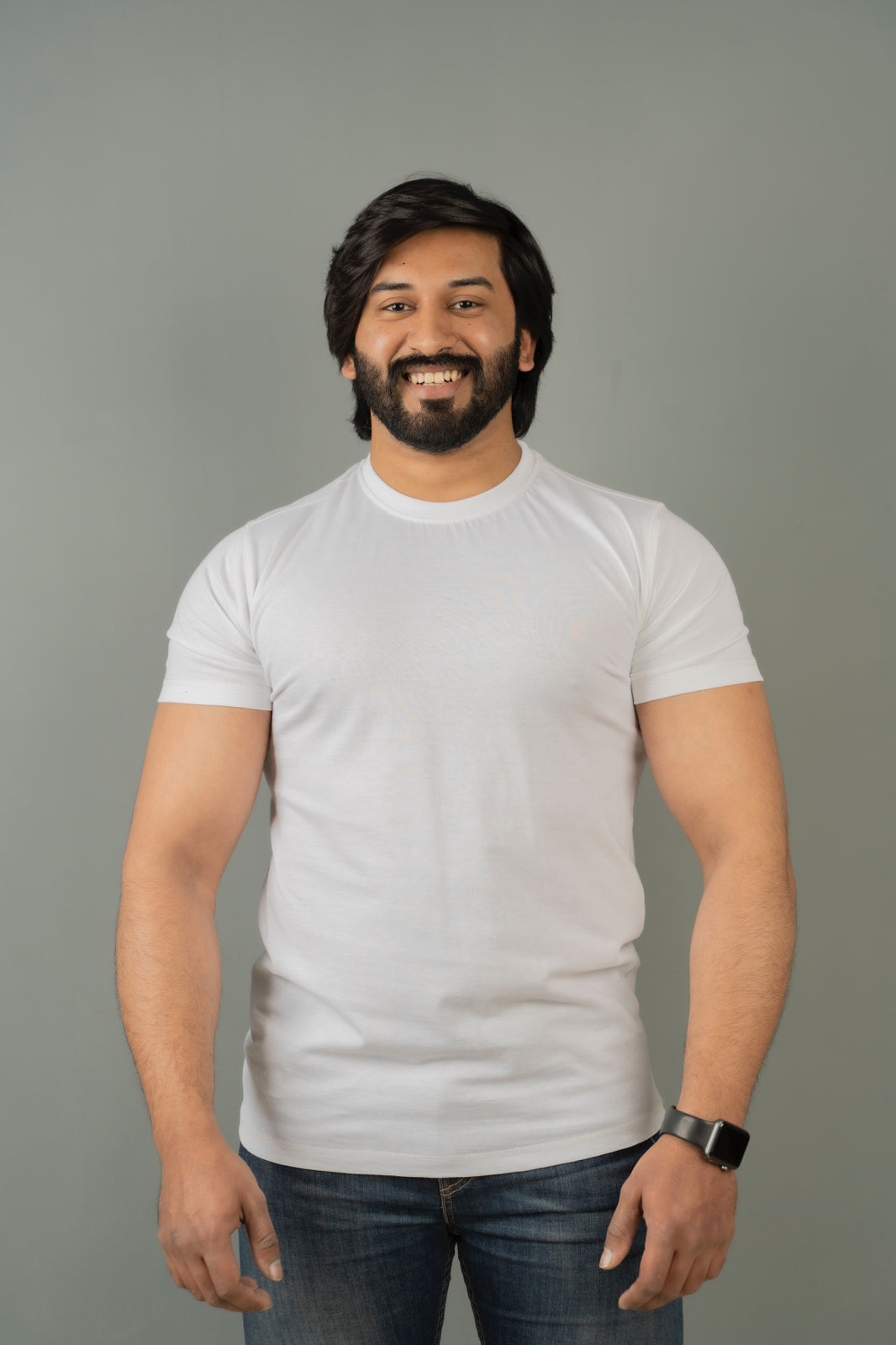 Crew Neck Tee White - Lucido LA