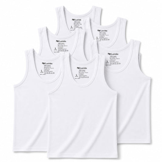 Sleeveless Vest Pack Of 6