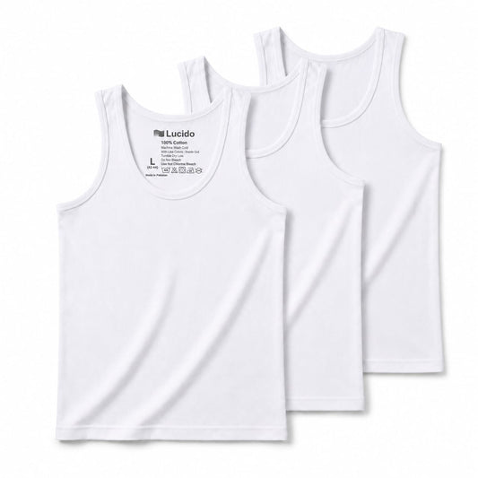 Sleeveless Vest Pack Of 3