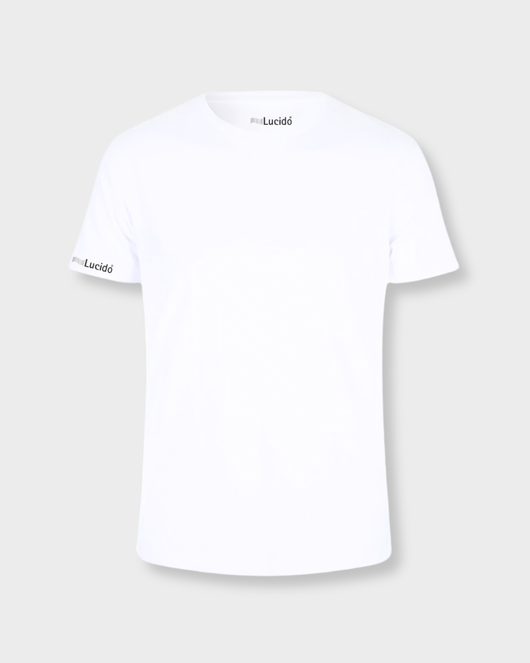 Crew Neck Tee White - Lucido LA