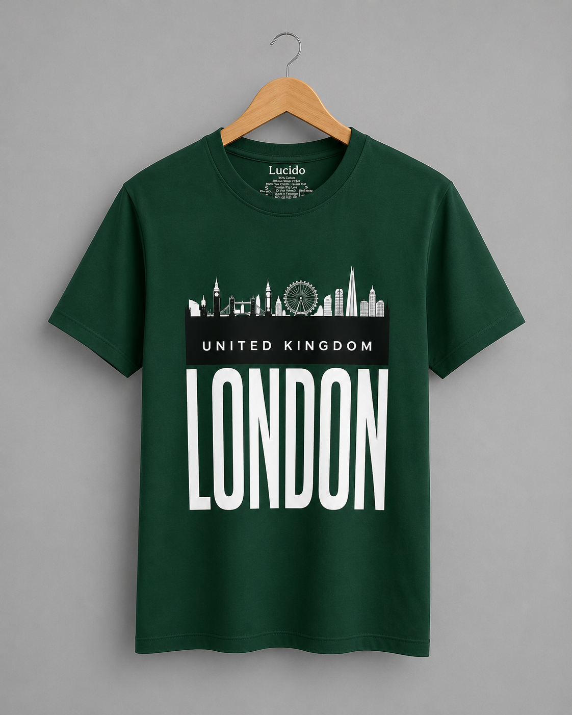 Urban Tee Green London Graphic