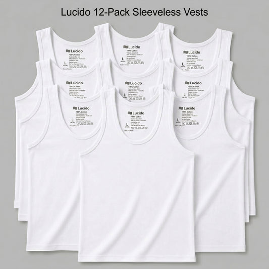 Sleeveless Vest Pack Of 12